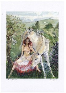 Rhiannon A4 Print by Caroline Lir