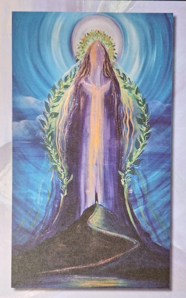 New wheel of the year sacred art cards created by Goddess artist Tiana - The Lady of Avalon in Her mythic landscape