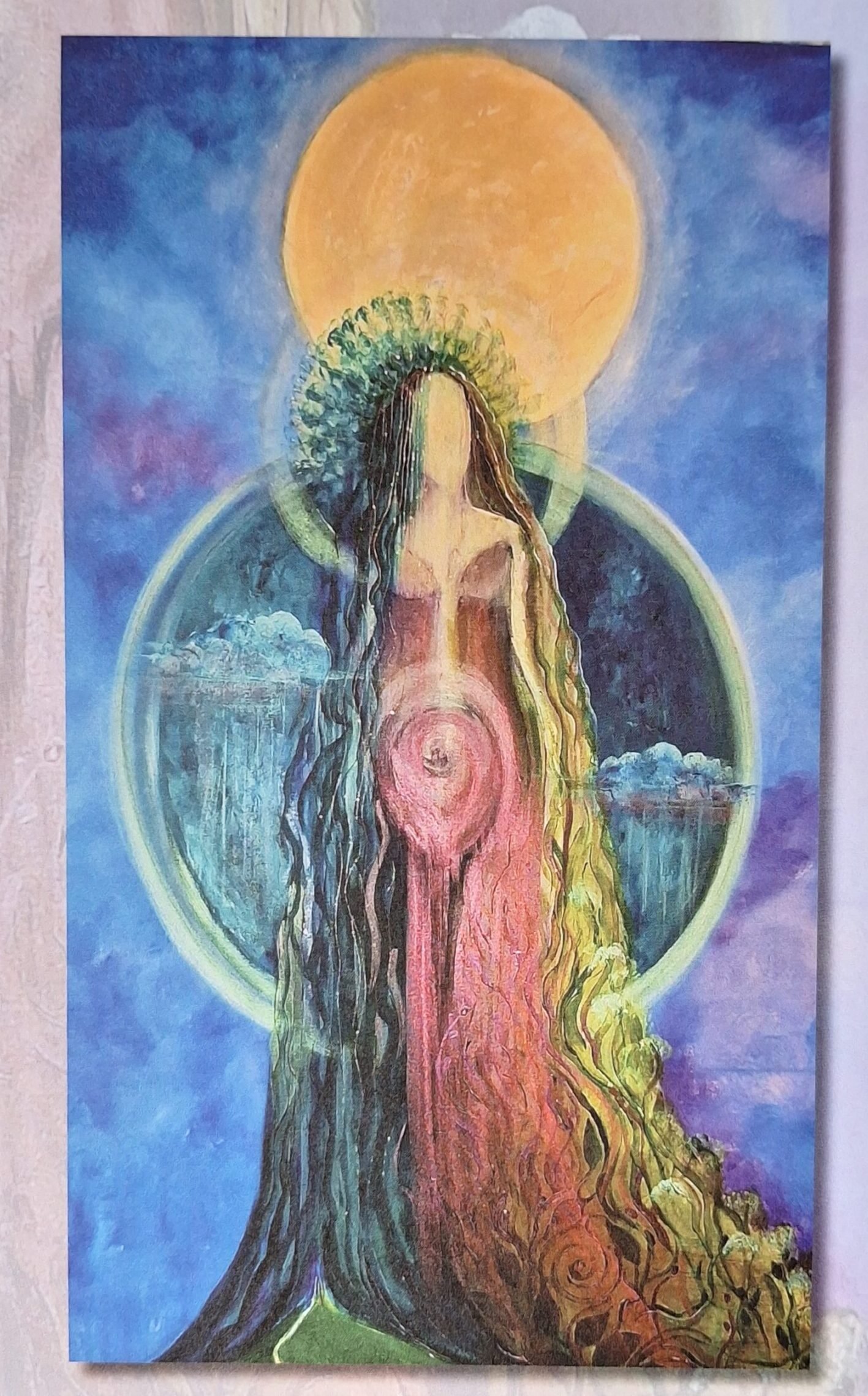 New wheel of the year sacred art cards created by Goddess artist Tiana - Gaia - Mother of Earth at Autumn Equinox